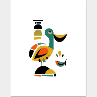 Mid Century Bird 2 Posters and Art